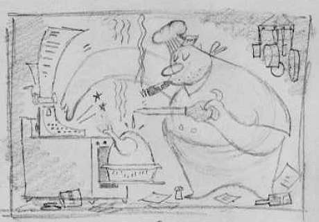 Bob Staake | Washington Post - Basting Turkey ($45.00) | Comic Art Collective