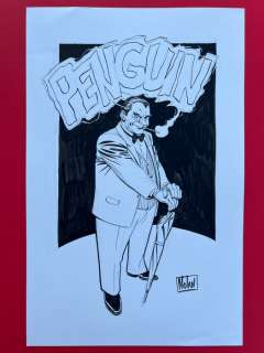 Graham Nolan - 1 Original drawing - Penguin from Batman Stories | Catawiki