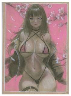 Wawrzaszek, Edward Edgar - 1 Original colour drawing - Les pin-up d’Edward - Hinata (Naruto) - 2024 | Catawiki