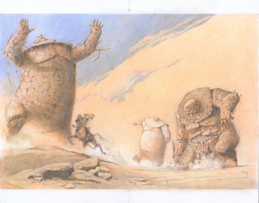 Paul & Gaëtan Brizzi | Double planche originale n° 058 - 059 - Don Quichotte de la Manche | Daniel Maghen