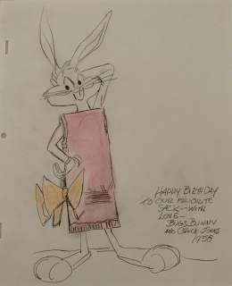 Chuck Jones Original Illustration Bugs Bunny WB c.1958 | Animazing Gallery