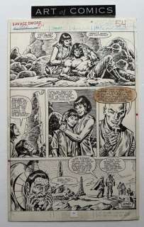 Ernie Chan - 1 Original page - Savage Sword Of Conan - #152 page 54 - 1988 | Catawiki