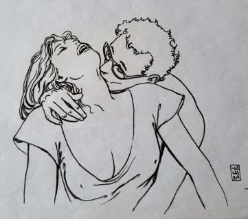 Manara, Milo - 1 Original drawing - Kamasutra - Excited moments | Catawiki