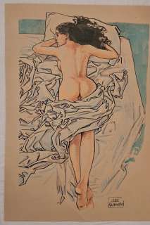 Raimondo, Luca - 1 Original colour drawing - Bed girl - 2024 | Catawiki