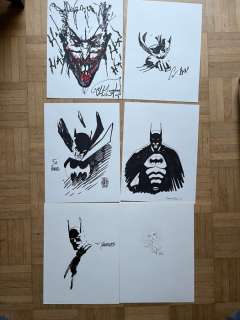 Gene Ha / T. Yeates / N. Ruffino / M. Alberti / C. Langley - 6 Original drawing - Batman, Joker, Poison Ivy - 6 Drawings | Catawiki