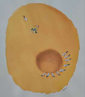 François Ravard - 1 Original colour drawing - Pas un jour sans soleil - Get apens - 2018 | Catawiki