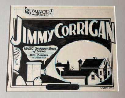 Ware, Chris - 1 Original drawing - Jimmy Corrigan - Magic Souvenir Book - 1993 | Catawiki
