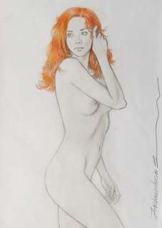 Arinouchkine, Andreï - 1 Original colour drawing - Nu | Catawiki