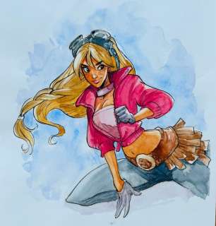 Barbucci, Alessandro - 1 Original colour drawing - Ekhö monde miroir T4 - Projet de couverture - Barcelona - 2014 | Catawiki