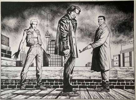 Russo, Fabrizio - 1 Original drawing - Dampyr - Harlan, Tesla e Kurjak | Catawiki