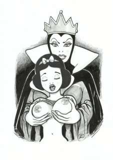 Ramis - 1 Original drawing - sexy girl - Snow White and Evil Queen: You’re mine! | Catawiki