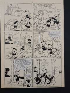 Carpi, Chierchini - 1 Original page - Paperino e il Muro del Riso - 1954 | Catawiki