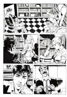 Bigliardo, Daniele - 1 Original page - Dylan Dog Maxi Old Boy #28 - "Svegliarsi ieri" - 2016 | Catawiki
