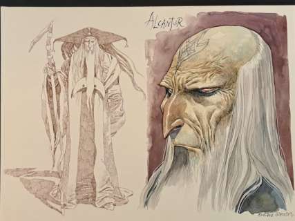 Breccia, Enrique - 1 Original colour drawing - Alcantor Il Mago | Catawiki