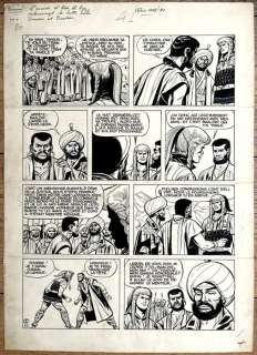 Sirius - 1 Original page - Les Timour / Timoers T10 - Le Cavalier sans Visage / De Ruiter zonder Gezicht - 1959 | Catawiki