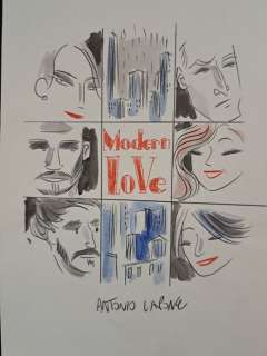 Lapone, Antonio - 1 Original colour drawing - Modern Love | Catawiki