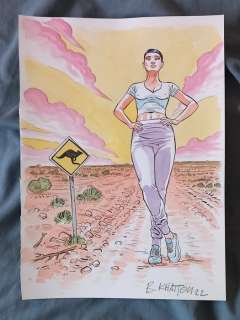 Khattou, Bernard - 1 Original colour drawing - A prix d’or - 2022 | Catawiki