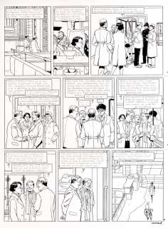 Juillard | Blake et Mortimer,Â planche n°7 Ã  l’encre de… | Millon