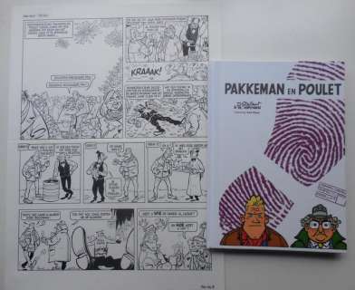 Stallaert, Dirk / Meynen, Erik | Album + original page (p.46)  - Pakkeman en Poulet  - hc  - (2013) | Catawiki