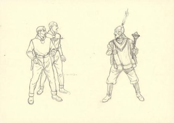 André Juillard | Crayonné original - Blake et Mortimer | Daniel Maghen