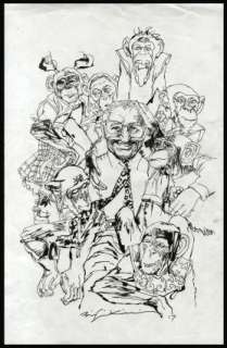 Sienkiewicz, Bill - TRIBUTE TO FRANCOIS BOUCQ‘S JEROME MOUCHEROT Illustration