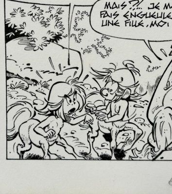 Seron, Pierre - 1 Original page - Les Petits Hommes T24 - page 2 - Le Volcan d’Or - 1988 | Catawiki