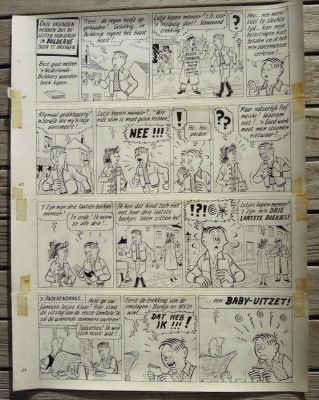 Pom - 1 Original page - Piet Pienter en Bert Bibber - Buldaarse Rhapsodie - 1958 | Catawiki