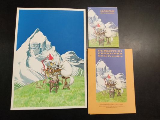 Riboldi, Enea - Original colour drawing - Fumetti di frontiera BD de Frontière | Catawiki