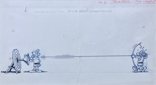 Turk - 1 Original drawing - Pages de garde - Robin Dubois - 1979