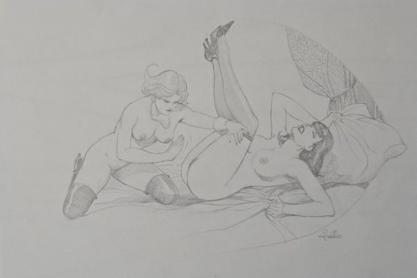 Follo, Leone - 1 Original drawing - Dominatrice | Catawiki