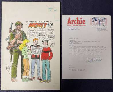 Archie. 50th Anniversary Specialty Piece by Kubert | Weiss Auctions