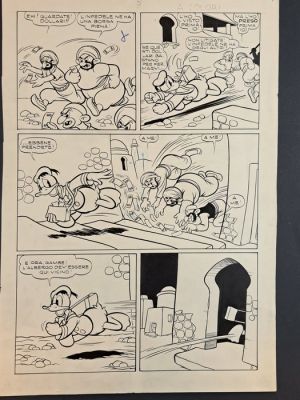 Carpi, Chierchini - 1 Original page - Paperino e il Muro del Riso Parte Seconda - 1954 | Catawiki