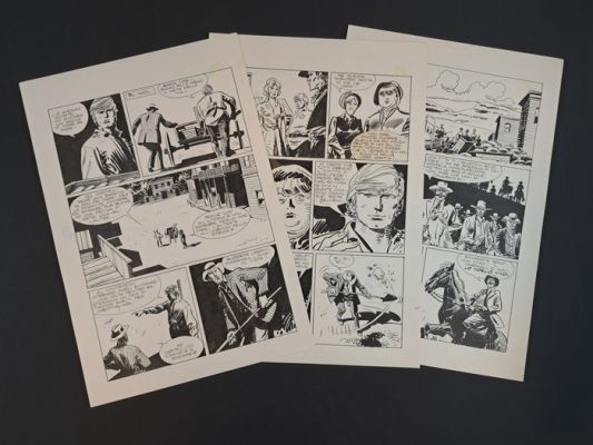 Alessandrini, Berardi - 3 Original page - Ken Parker: Sangue sulle Stelle - 1977 | Catawiki