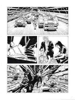 Bonazzi, Germano - 3 Original page - Nathan Never Gigante #10 - "I ribelli di marte" - 2000 | Catawiki