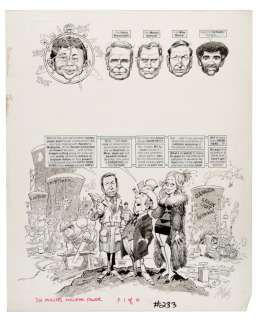 JACK DAVIS "MAD - SIX MINUTES LOOKS AT NUCLEAR POWER" COMPLETE & ORIGINAL "60 MINUTES" ART. | Hake’s