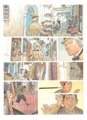 Julen Ribas | Planche originale n°15 - Artifices, un magicien en Algérie | Daniel Maghen