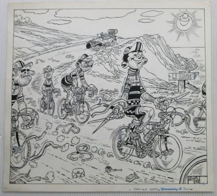Buth - 1 Original page - Thomas Pips - in de ronde van Frankrijk - 5 juli - 1979 | Catawiki