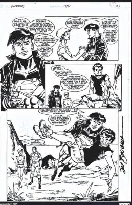 Sal Buscema & John Stanisci - 1 Original page - Detective Comics - Superboy #44 - 1 | Catawiki