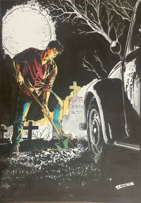 Marinetti, Antonio - 1 Original colour drawing - Dylan Dog - 2025 | Catawiki