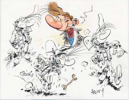 Hardy, Marc | Original illustration  - Pierre Tombal | Catawiki