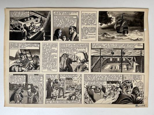 Craenhals, François - 1 Original page - La Légende de Thyl Ulenspiegel p.10, signed - 1949 | Catawiki