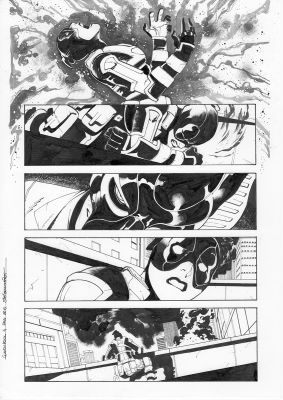 Continue Shopping | GWENPOOL #4 PAGE 6 ORIGINAL PAGE BY STEFANO NESI | Scott’s Collectables