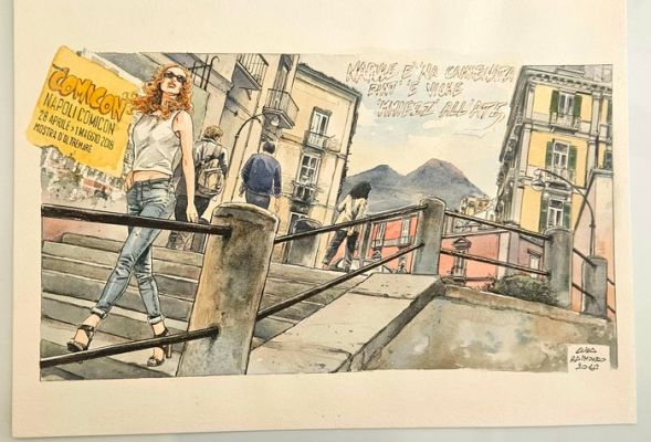 Raimondo, Luca - 1 Original colour drawing - Napolicomicon - 2018 | Catawiki