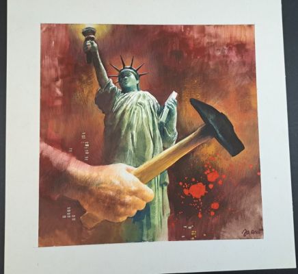 Jacono, Carlo - 1 Original colour drawing - L’Amica degli Amici | Catawiki