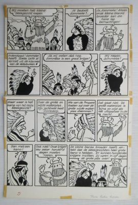 Jef Nys - 1 Original page - Jommeke 41 - Twee halve lappen - 1970 | Catawiki