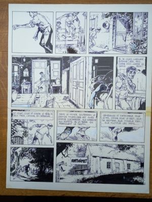 Makyo, Pierre - 1 Original page - Grimion gant de cuir - T1 Sirène, planche 2 - 1984