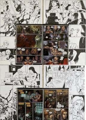 Randy Valiente - 4 Pages d’origine - Vampirella - 2013 | Catawiki