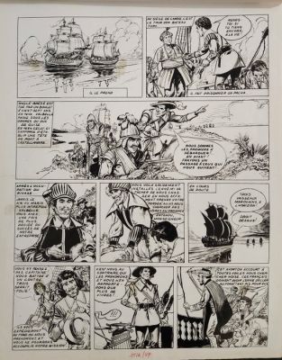 Pascal, Claude - 1 Original page - Les histoires de l’Oncle Paul - L’entêté qui ne voulait pas saluer - 1967 | Catawiki