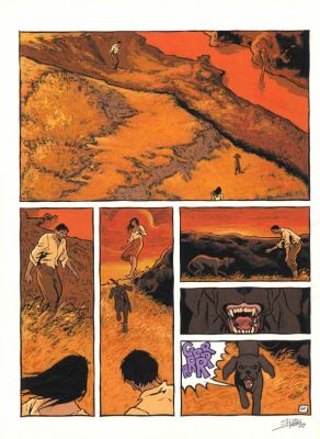 Ruben Pellejero | Planche originale n°60 accompagnée de son étape préparatoire - Le silence de Malka | Daniel Maghen