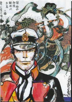 Vercelli, Gino - 1 Colour pencil drawing - Corto Maltese - Omaggio a Pratt - 2026 | Catawiki
